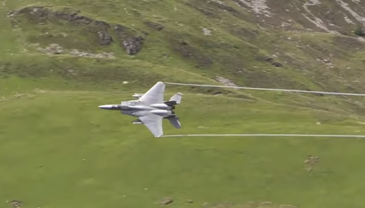 Watch: F-15 Strike Eagles Invade the Famous Mach Loop! Great Footage!
