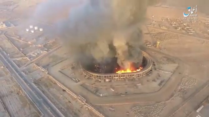 Watch: ISIS drone bombs Syrian regime supply depot