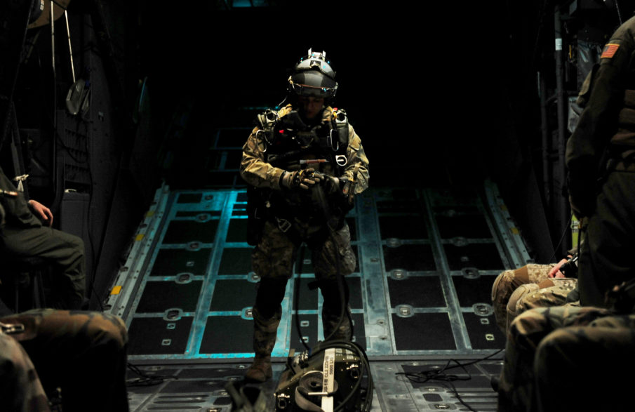 SOF Pic of the Day: Special Tactics Airmen prepare for HALO jump