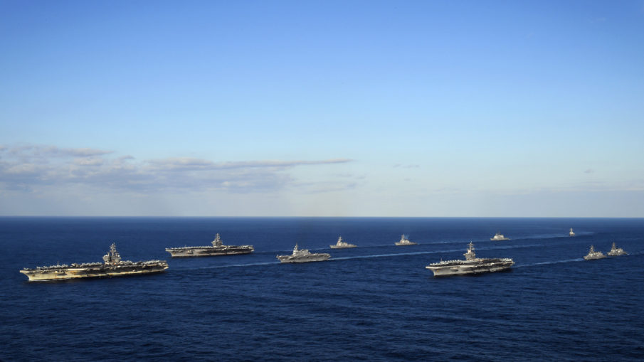 The 10 best pics from America’s massive show of force off the coast of North Korea this weekend