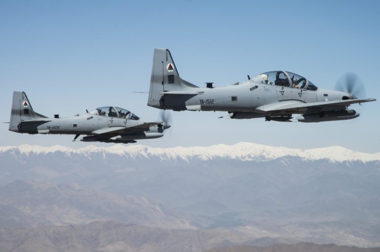 Watch: U.S.-trained Afghan Air Force Hit the Taliban with Laser-Guided Bomb