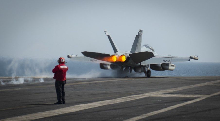 US Navy sailor hit by plane being towed aboard the USS Carl Vinson
