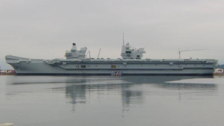 British aircraft carrier to be commissioned