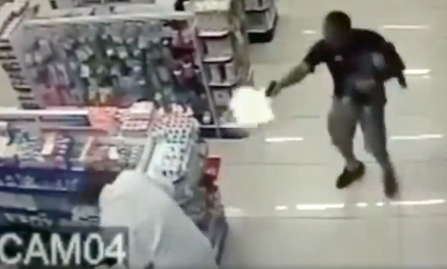 Meanwhile in Brazil: Off-Duty Police Officer Armed with a Baby and a Handgun Shoots Robbers