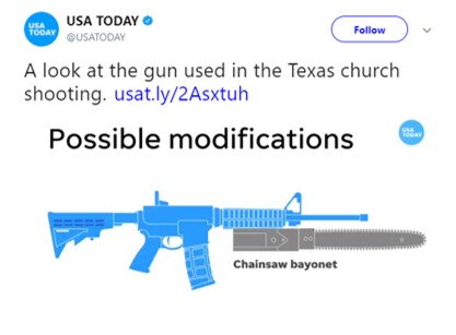 USA Today’s ‘chainsaw bayonet’ AR-15 attachment causes social media flap