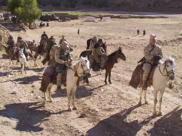 Battle of Mazar e Sharif, Special Forces Troops Mount Horseback Assault