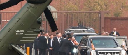 Trump scraps a surprise visit to the demilitarized zone at the Korean border because of bad weather