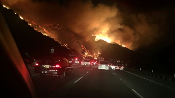 Watch: Dramatic footage of California wild fires as thousands ordered to evacuate