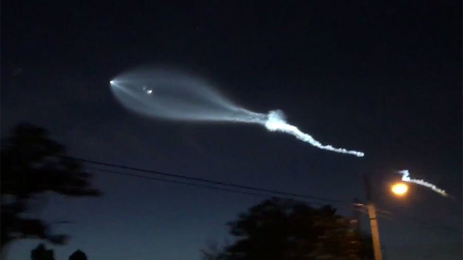 Another UFO that wasn’t: SpaceX lights up the sky over Southern California