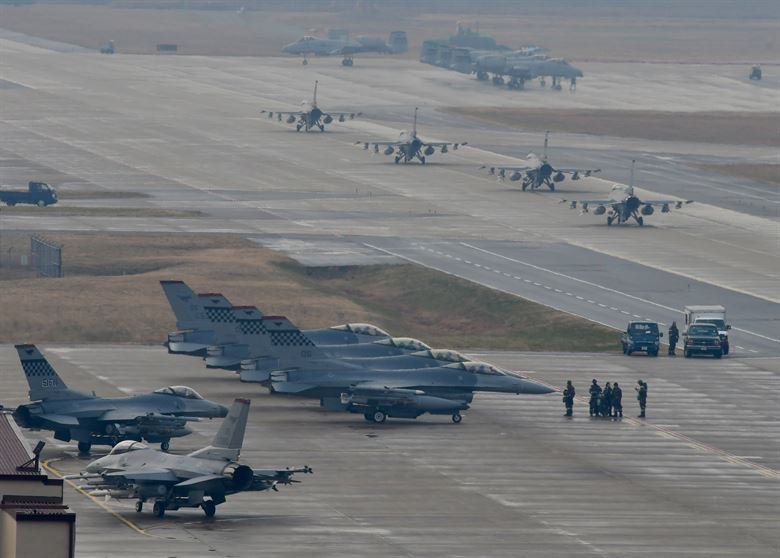 United States and South Korea begin massive air exercises