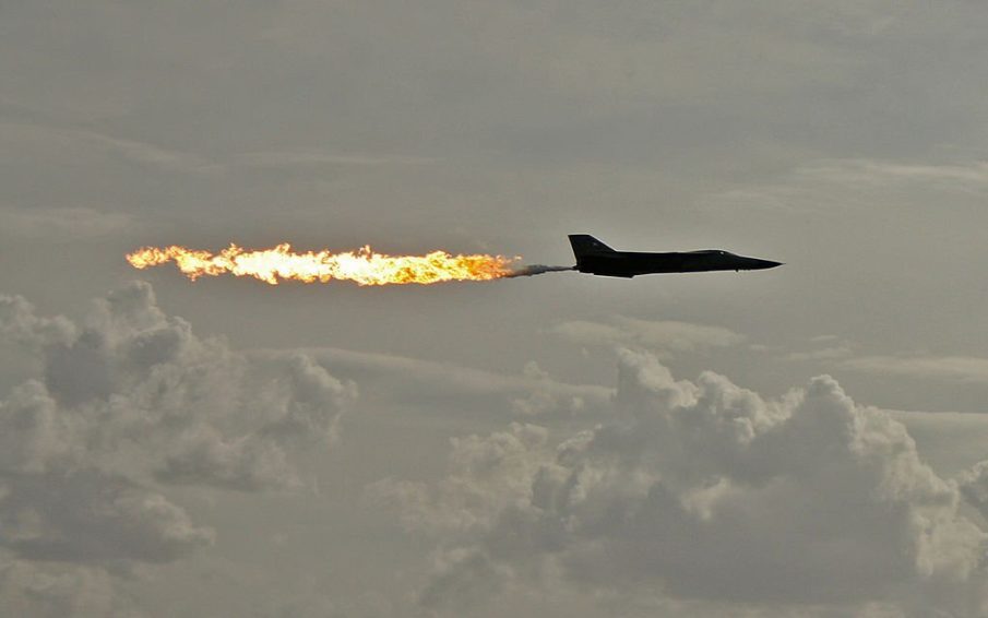 Watch: Ever see a fighter jet light up a city? The amazing F-111 Aardvark!