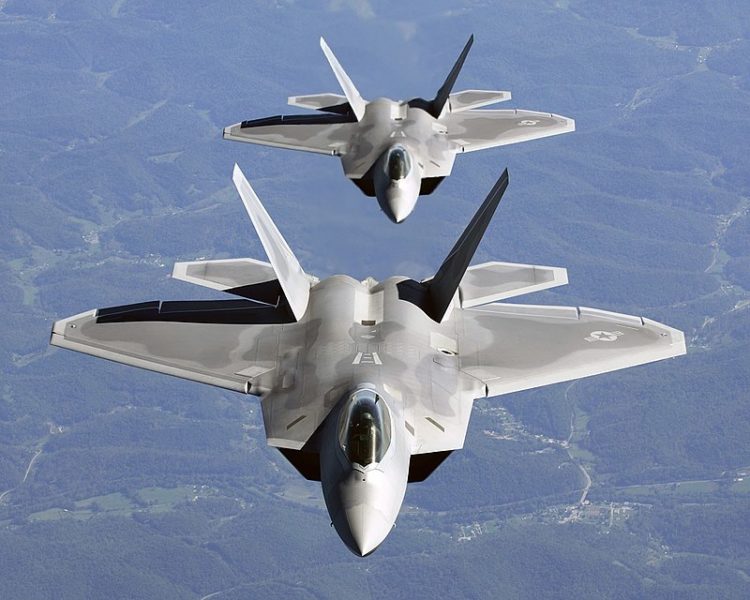 US Air Force F-22 Raptors Intercept a Pair of Russian Jets in Syria