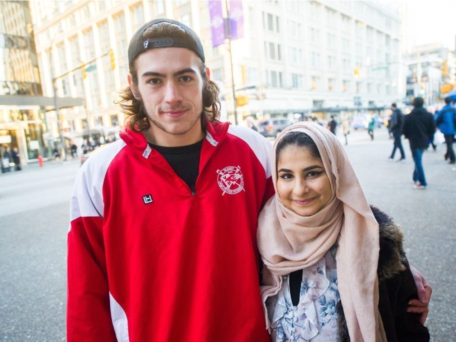 Canadian Muslim woman buoyed after stranger halts hate attack