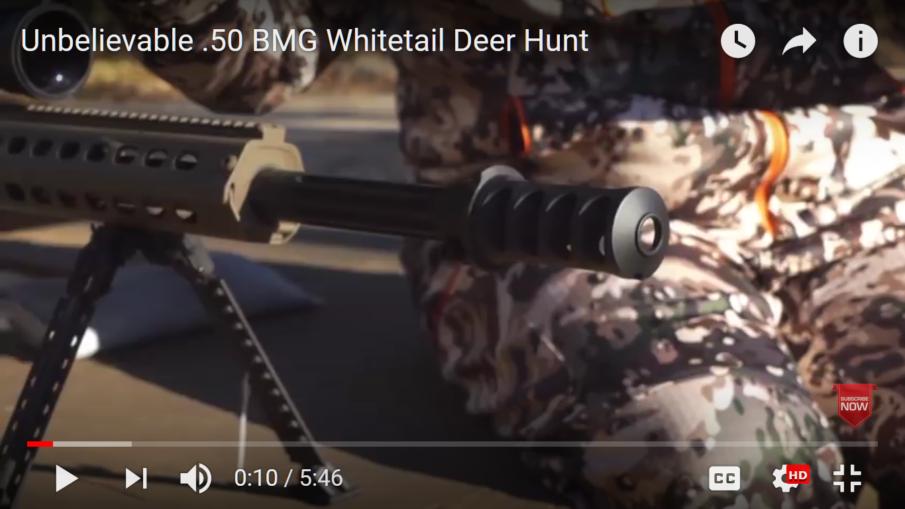 Can a .50 BMG kill with a near miss? Watch this hunting video…