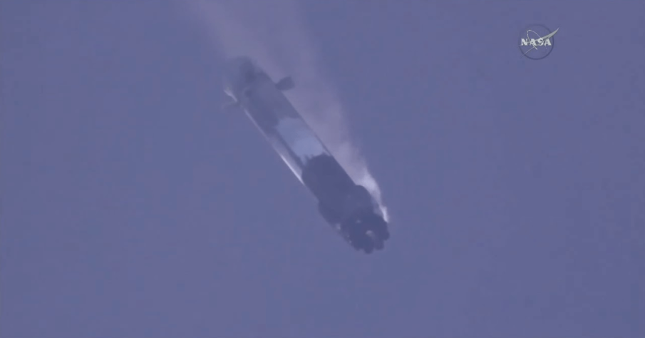 Watch: SpaceX CRS-13 NASA TV landing footage – A rocket falling from the sky lands safely