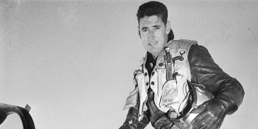 Hall of Famer Ted Williams described crash-landing his jet during the Korean War in letters to his mistress