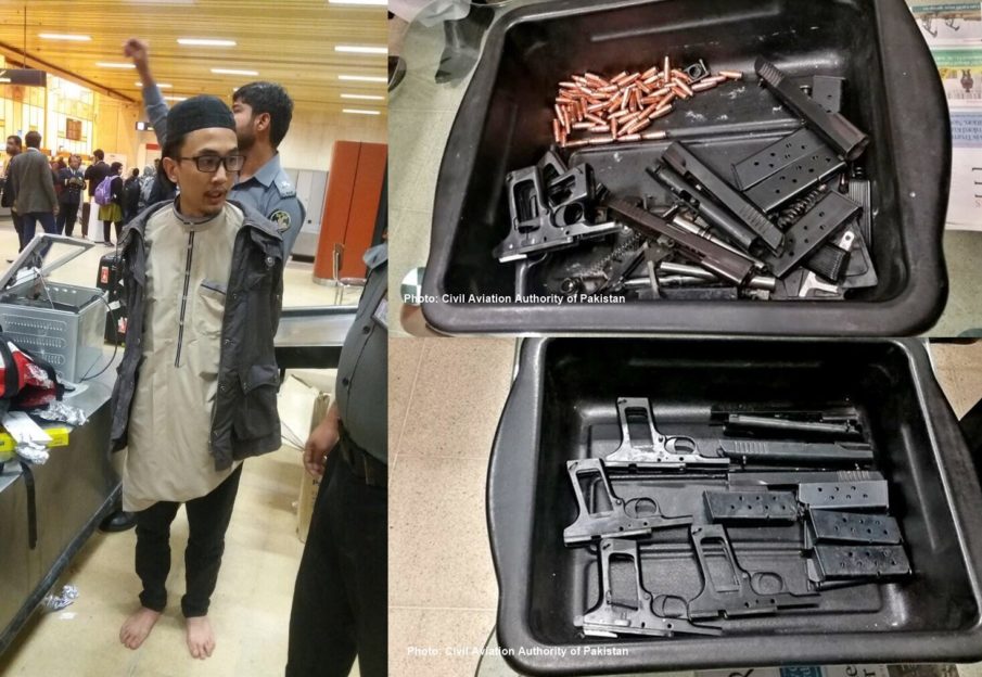 Potential IS hijacker apprehended in Pakistani airport, armed with handguns, ammo