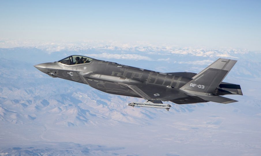 Panel falls off F-35 during training flight
