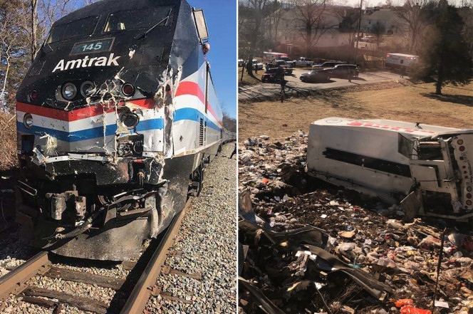 Breaking: Amtrak train carrying Republican lawmakers collides with garbage truck