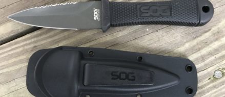 SOG Mini Pentagon concealable fixed blade knife