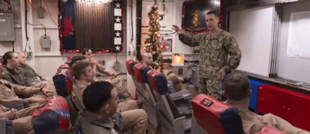 Watch: Chief of Naval Operations visits the USS Theodore Roosevelt CVN 71