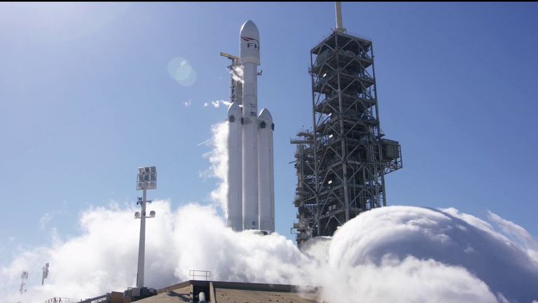 Watch: Falcon Heavy, most powerful rocket on the planet, conducts first ever burn test
