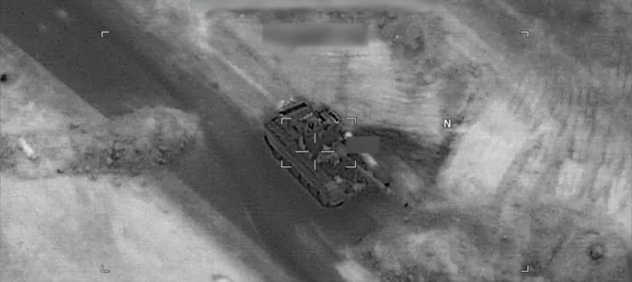 Watch: DoD releases footage of US Drone strike destroying Russian-made T-72 tank in Syria