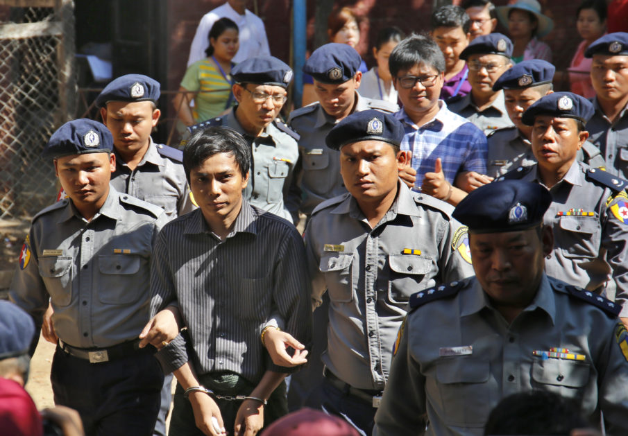 Reuters publishes report that got two of their journalists arrested by the Burmese government