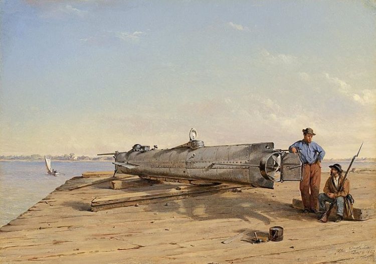 CSS Hunley First Submarine to Sink A Warship in Combat, Feb. 17, 1864