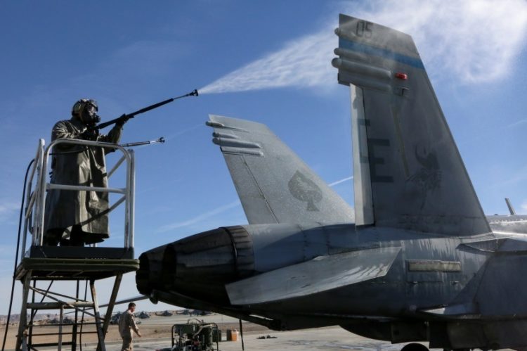 Picture of the Day: Decontamination Training at Marine Corps Air Ground Combat Center