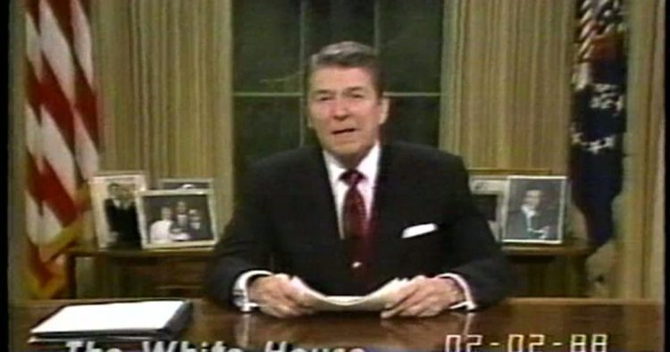 February 2, 1988, Networks Refuse to Air President Reagan’s Speech