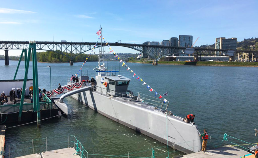 The Navy just took delivery of America’s sub-hunting ghost ship: The largest unmanned vessel in the world