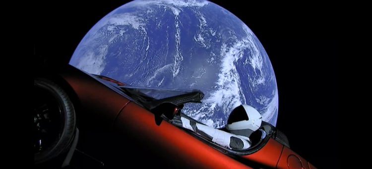 Picture of the Day: Tesla Car and Starman Orbit Earth Heading to Mars (Live Feed)