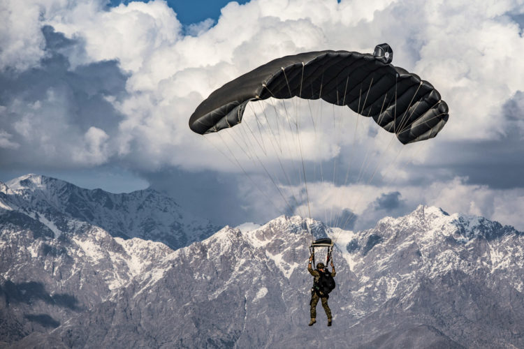 Picture of the Day: Air Force Pararescueman Performing a High-altitude Free fall Jump