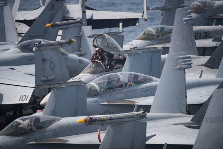 Picture of the Day: Lance Cpl. Christopher Carter Brake Riding in an F/A-18C Hornet
