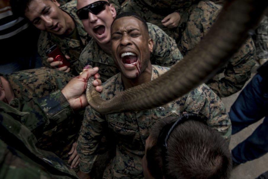 SOFREP Pic of the Day: Recon Marines drink cobra blood in Thailand