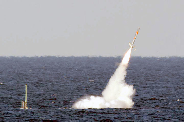 Watch: Submarine USS John Warner (SSN 785) Launches Tomahawk Missiles
