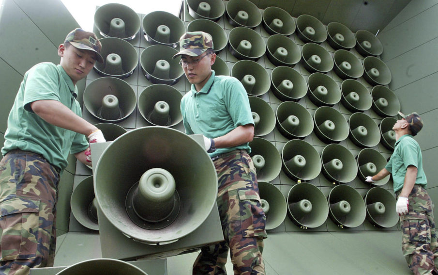 South Korea to remove loudspeakers from DMZ