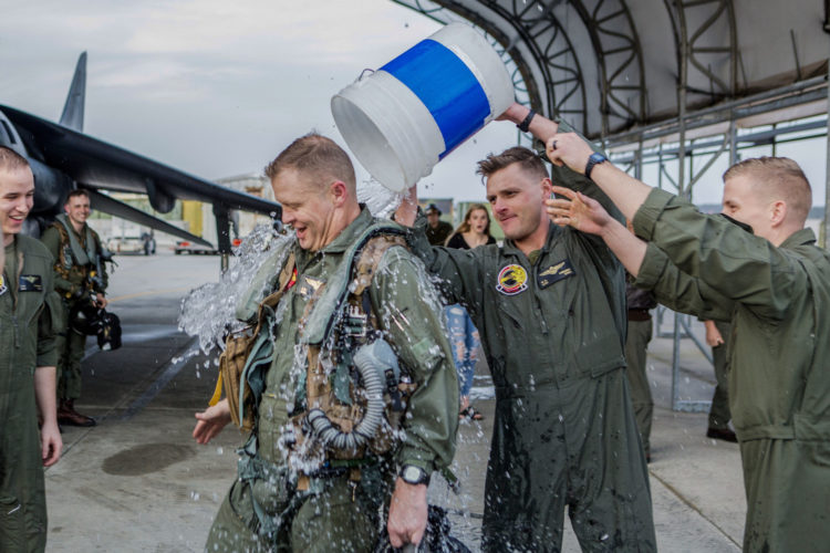 Picture of the Day: Final Flight Tradition! Col. John A. Rahe Retires from the United State Marine Corps
