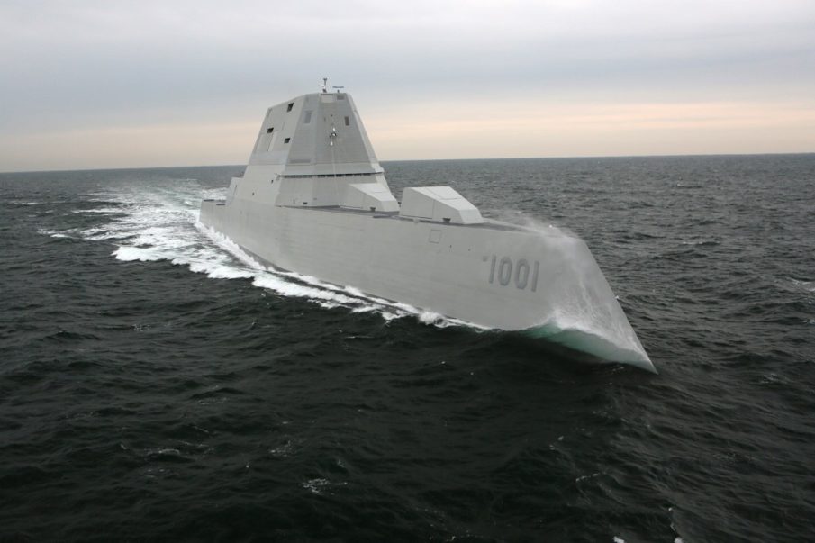 Navy accepts delivery of its newest stealth destroyer — named for a SEAL that gave his life to save his teammates