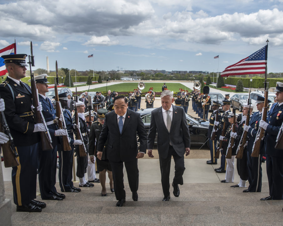In Pictures: Secretary of Defense Mattis coordinating with Thailand