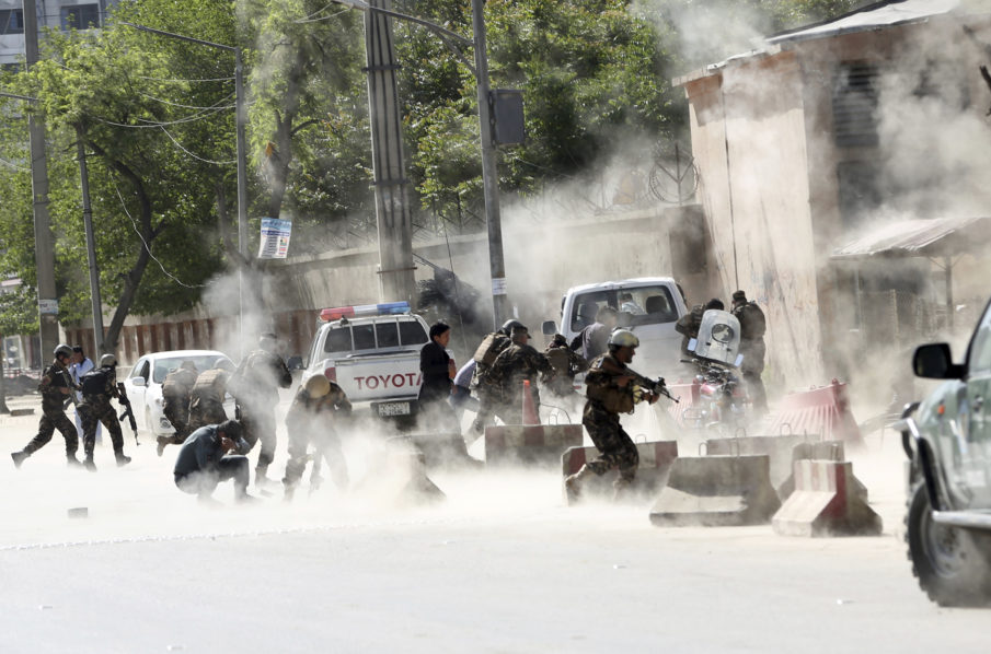 Coordinated suicide attacks in Afghanistan kill approximately 25