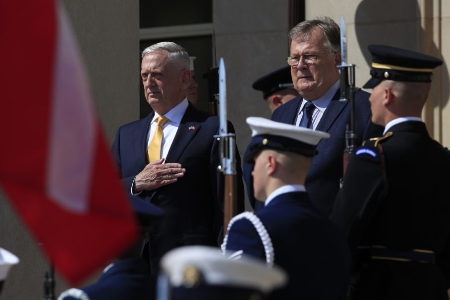 Secretary of Defense Mattis meets with Danish Minister of Defence