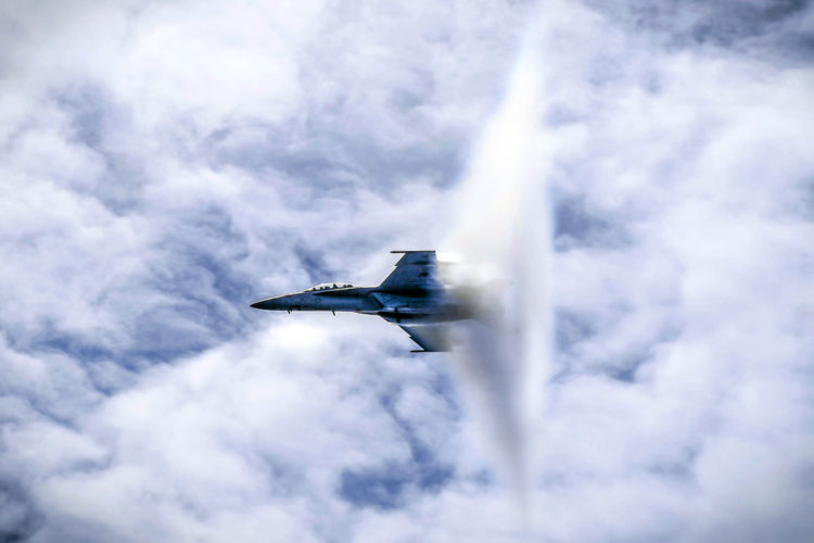 Picture of the Day: Navy F/A-18F Super Hornet Breaking the Sound Barrier!