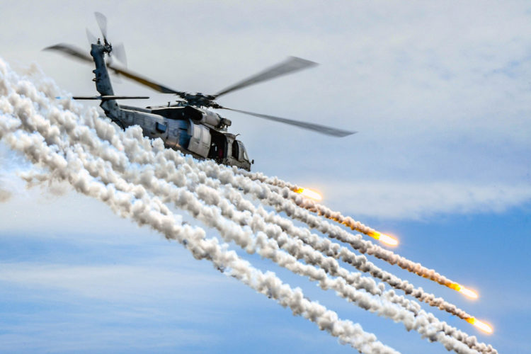 Picture of the Day: US Navy MH-60S Seahawk Flare Display
