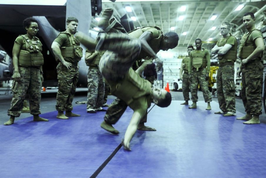 SOFREP Pic of the Day: Martial arts training aboard the USS Bonhomme Richard