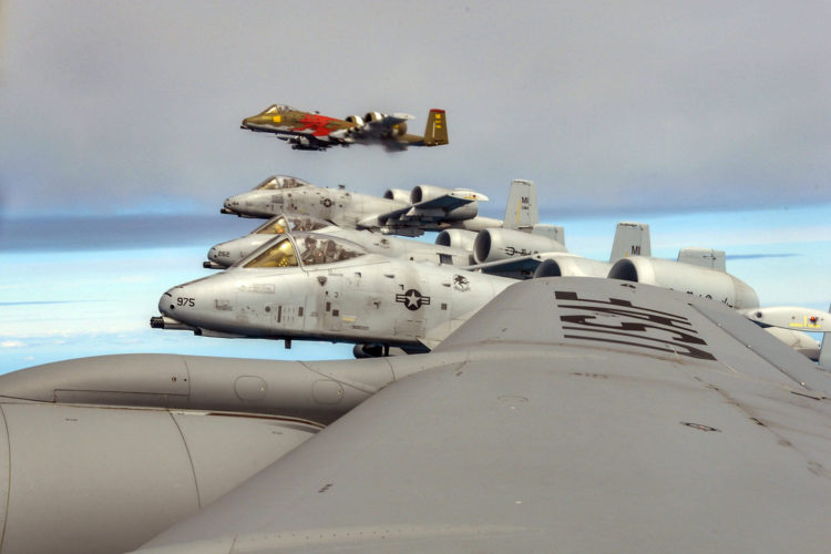 Picture of the Day: Four A-10 Thunderbolt II Aircraft Participate in Saber Strike 18 in Latvia