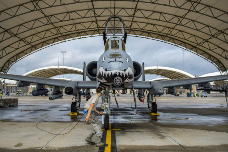 Picture of the Day: Air Force Airman 1st Class Jacob Curry Performs Preflight Checks