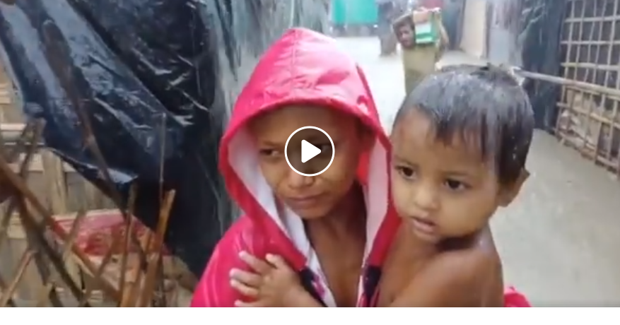 Video: Monsoon rains threaten hundreds of thousands of Rohingya in refugee camps