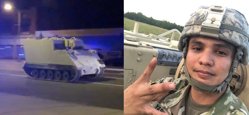 National Guard Soldier claims he was ordered to steal armored personnel carrier